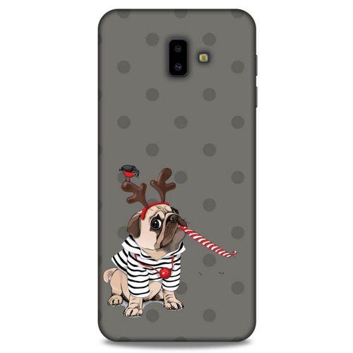 Animax Boynuzlu Pug Samsung Galaxy J6 Plus Kılıf Desenli Silikon