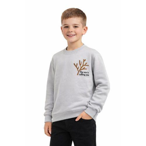 Erkek Çocuk Önü Baskılı Sweatshirt BGL-ST05238