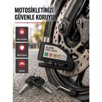 110 Db Alarmlı Disk Fren Kilidi Su Geçirmez Çelik Gövde Motosiklet Güvenlik
