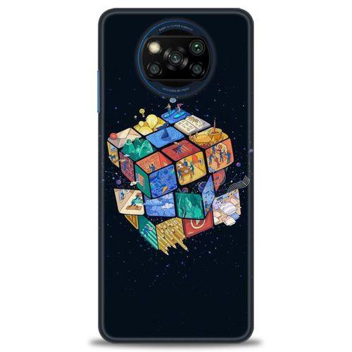 Xiaomi Poco X3 Pro Kılıf HD Baskılı Kılıf - Küplerdeki İnsanlar + Tam Ekran Koruyucu