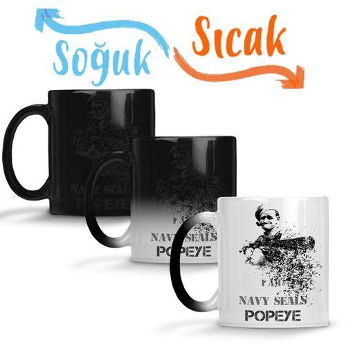 Popeye Fuzileiro Naval Sihirli Kupa Bardak Porselen