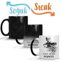 Popeye Fuzileiro Naval Sihirli Kupa Bardak Porselen