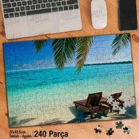 Asil Hobi Şezlong - Deniz -sahil Kenarı - Palmiye Yapboz-ayak Destekli Çerçeveli 240 Parça Puzzle