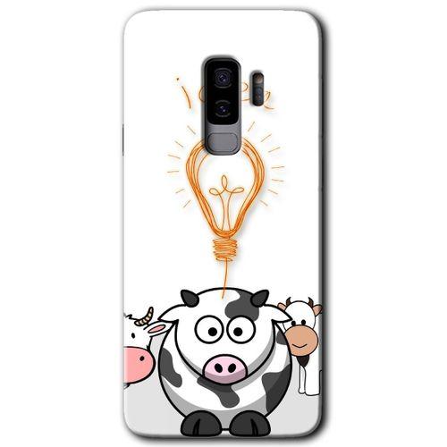 Galaxy S9 Plus Kılıf HD Desen Baskılı Arka Kapak - İdea Lamp + Kırılmaz Cam