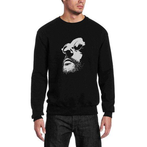 Leon The Professional Mathilda Sevginin Gücü Baskılı Siyah Erkek Sweatshirt