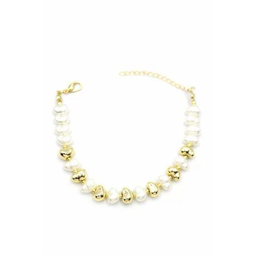 İnci Bileklik - Altın