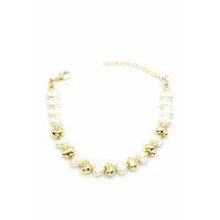 İnci Bileklik - Altın