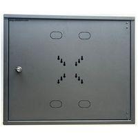 Nif Bilişim İki Yönlü Kilitli Metal Pano Hareketli Raf Kayıt Cihazı Panosu DVR BOX 55cmx45cmx15cm Si