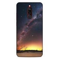 Lopard Xiaomi Redmi 8 Uyumlu Kılıf Gece'S (30) Silicone Case Sarı Lacivert