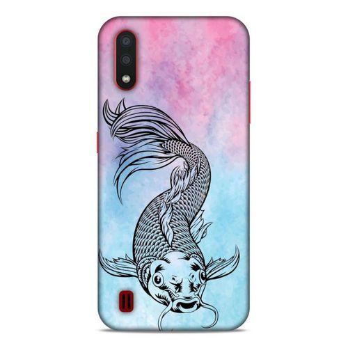 Lopard Samsung Galaxy A01 Uyumlu Kılıf Tattoo's (31) TPU Kılıf Balık Dövmesi