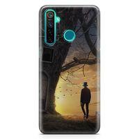 Oppo Realme 5 Pro Kılıf Yalnız Kovboy Arka Kapak Koruma Desenli Full Koruyucu