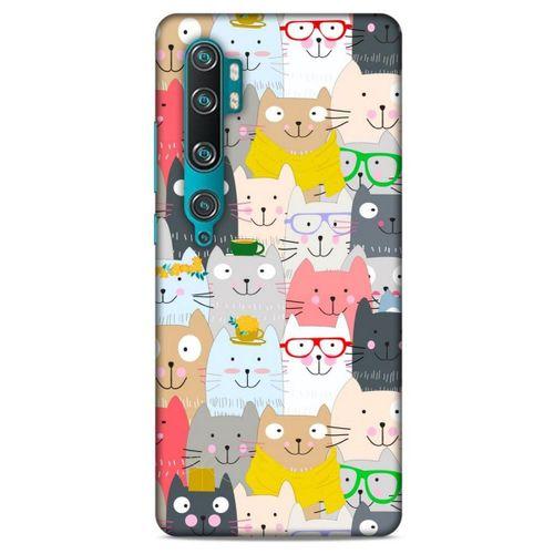 Lopard Xiaomi Mi Cc9 Pro Uyumlu Kılıf Kediler (33) Hybrid Kılıf Büyükler