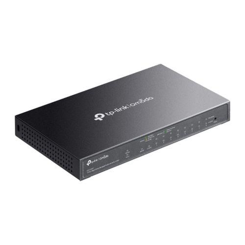 OMADA ES210GMP, 10 Port Gigabit, 8 Port PoE+, 1Port Gigabit Combo SFP, 123W, Yönetilebilir Metal Kasa Masaüstü/Vesa Switch