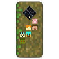 Lopard İnfinix Zero 8 Uyumlu Kılıf PiXel (14) Lansman Kılıf Minecraft Karakterleri
