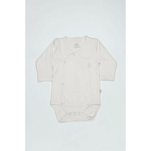 Bistyle Bistyle Organik Natural Basic Style Kruvaze Uzun Kol Body BS17102 Ekru
