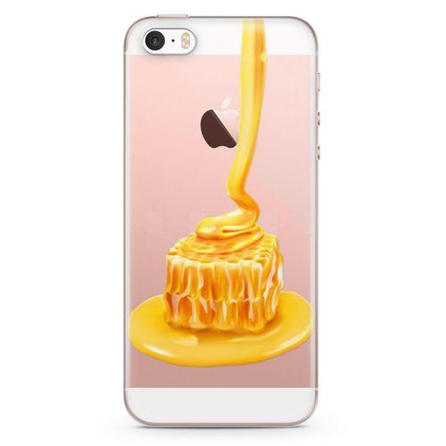 Apple iPhone SE Kılıf Balparmak Karamel Arka Kapak Koruma Desenli Full Koruyucu