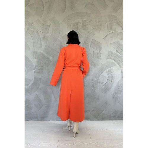 Oranj Kuşaklı Midi Kaban