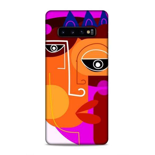 Samsung Galaxy S10 Plus Uyumlu Kılıf Face'X 35 Fit Design Kılıf Turuncu