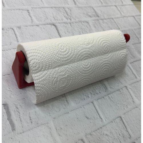 Dekoratif Kırmızı Kağıt Havlu Tutucu Duvar Askılı Model