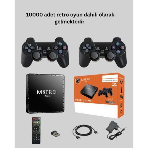 M8pro Android Tv Box Ve Retro Oyun Konsolu – 10k Ultra Hd Görüntü