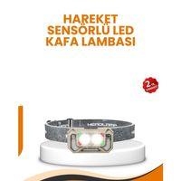 Uzun Menzilli Sensörlü Led Kafa Lambası Kamp Ve Yürüyüş