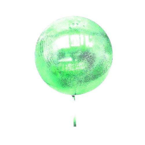 Eğitici Çocuk   Rose Gold Renk Simli Yuvarlak Şeffaf Balon 24 İnç
