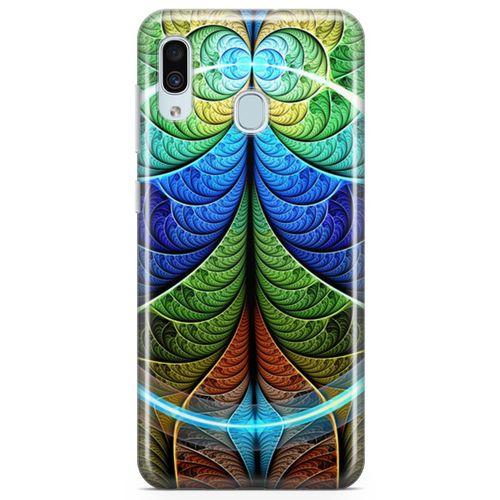 Samsung Galaxy A30 Kılıf Fraktal Rofle Arka Kapak Koruma Desenli Full Koruyucu