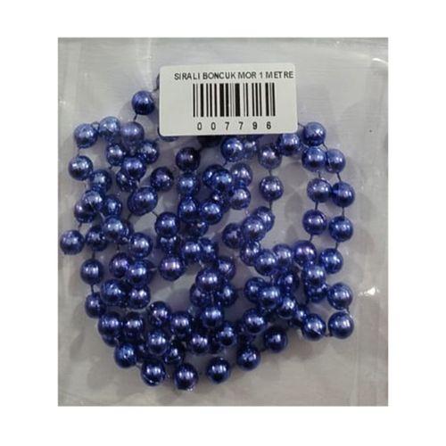 Sıralı Boncuk Mor 1 Metre - 3 paket