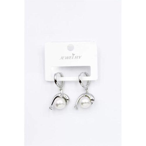 İncili Yunus Küpe - Gümüş