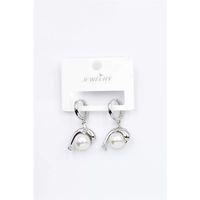 İncili Yunus Küpe - Gümüş