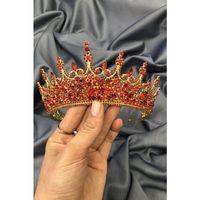 Trend Model Kırmızı Gelin ve Kına Tacı