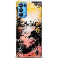 Oppo Reno 5 Pro Kılıf HD Baskılı Kılıf - Karışık Baskı + Tam Ekran Koruyucu