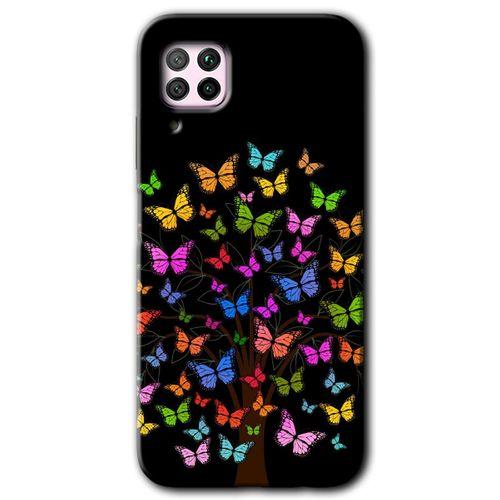 MRCİLETİSİM Huawei P40 Lite Kılıf Kapak - Cacti Prairies +Hayalet Ekran Yandan Gözükmez