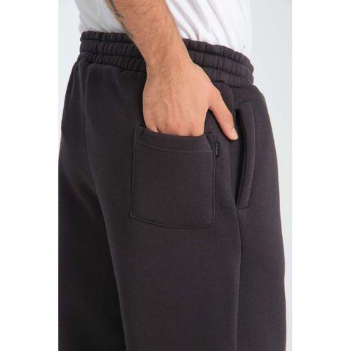 Baggy Kalıp 3 İplik Şardonlu Erkek Eşofman Altı - Füme