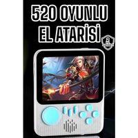 Mini Atari El Atarisi 3.5 İnç Ekran Çift Konsol 666 Adet Retro Oyun Gameboy El Atarisi
