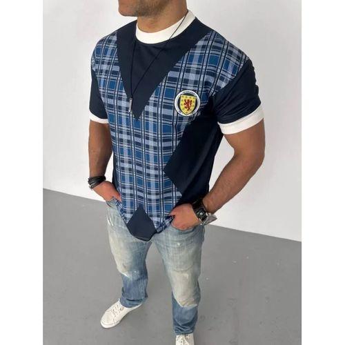 Unisex Bisiklet Yaka Baskılı Oversize T-Shirt - Siyah