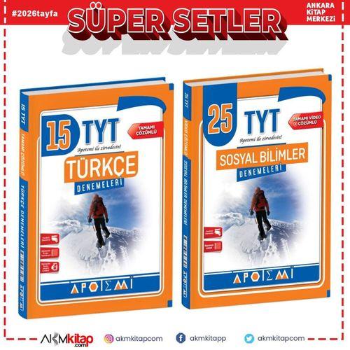 Apotemi Yayınları TYT Türkçe ve Sosyal Deneme Seti 2 Kitap