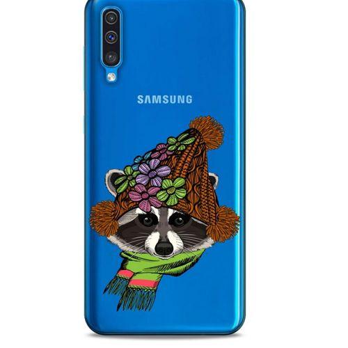 Zoologix (40) Samsung Galaxy A50 Şeffaf Kılıf Silikon Desenli