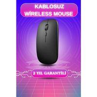 Kablosuz Mouse Fare Şarjlı Bluetooth Wireless Çift Modlu Sessiz