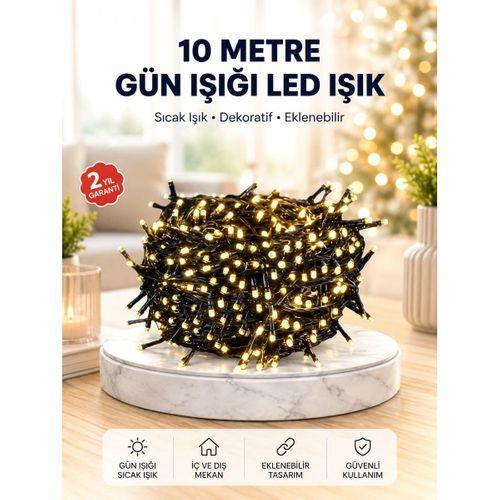 Uzun Ömürlü Led Teknolojili 10 Metre Şık Işıklı Süsleme Seti