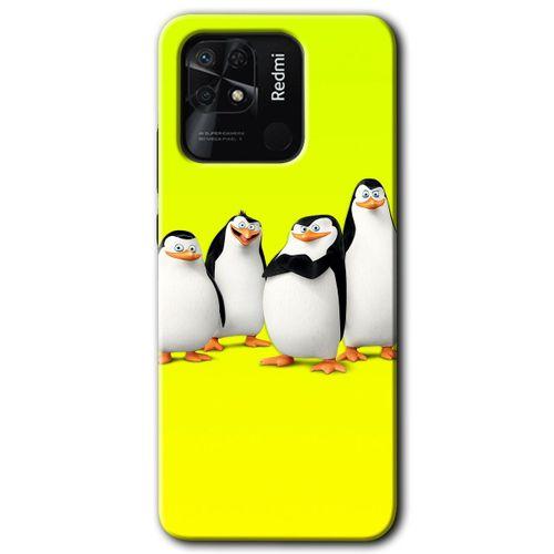 Xiaomi Redmi 10C HD Baskılı Kılıf + 9D Tam Ekran Koruyucu - Penguenler
