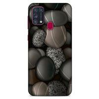 Samsung Galaxy M31 Kılıf Baskılı Özel Seri Taşlı (8) Baskılı Kılıf