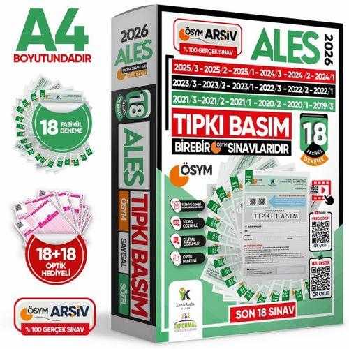 2026 ALES ÖSYM Tıpkı Basım Çıkmış Soru 18li Deneme Paketi Video ve Dijital Çözümlü Türkiye Geneli