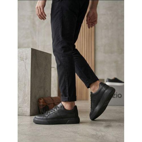 BA0247 Erkek Sneaker Günlük Casual Spor Ayakkabı Siyah Taban