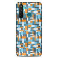 Lopard Oppo Realme 5 Pro Uyumlu Kılıf BloX (43) Thin Fit Kılıf Turuncu Beyaz