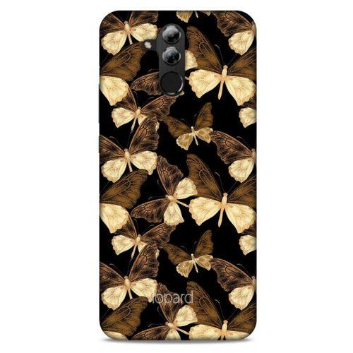 Huawei Mate 20 Lite Kılıf Kelebek Etkisi (41) Tank Kılıf Bej Yeşil