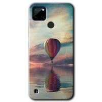 BeRa Aksesuar Realme C21 Kılıf Baskılı Kapak - Zeplin +Tam Kaplayan Mat Seramik