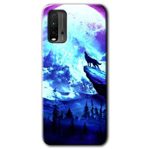 Poco M3 Kılıf HD Desen Baskılı Arka Kapak - Mega Kurt + Kırılmaz Cam