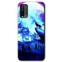 Poco M3 Kılıf HD Desen Baskılı Arka Kapak - Mega Kurt + Kırılmaz Cam