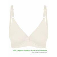 Alışveriş Meydanı Kadın Ekru Basic Üçgen Penye Sütyen